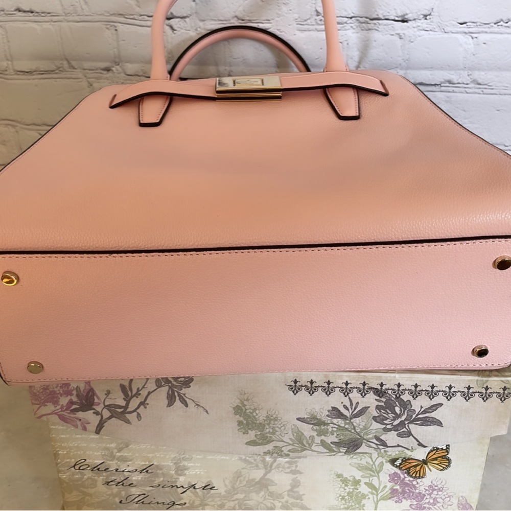 *KATE Spade ♠️ *Lucia  Refined Grain LEATHER MEDIUM SATCH - Picture 10 of 13